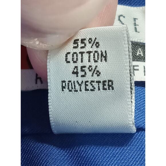 Van Heusen Shirt 17.5 Men's Flex Collar Button Up Long Sleeve Cotton Polyester - Picture 5 of 6